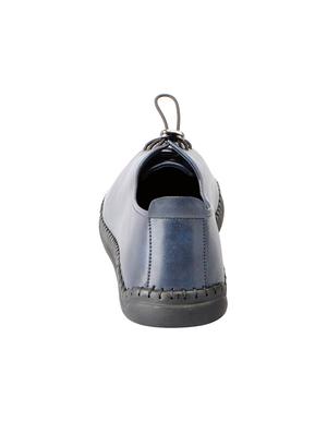 blue leatherette lace up shoes - 16015612 - Standard Image - 3
