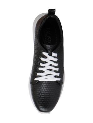 black leatherette casual shoes - 16015614 - Standard Image - 4