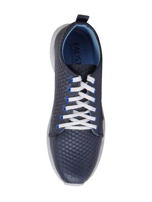 blue leatherette casual shoes - 16015615 - Standard Image - 4