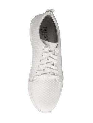 white leatherette casual shoes - 16015616 - Standard Image - 4