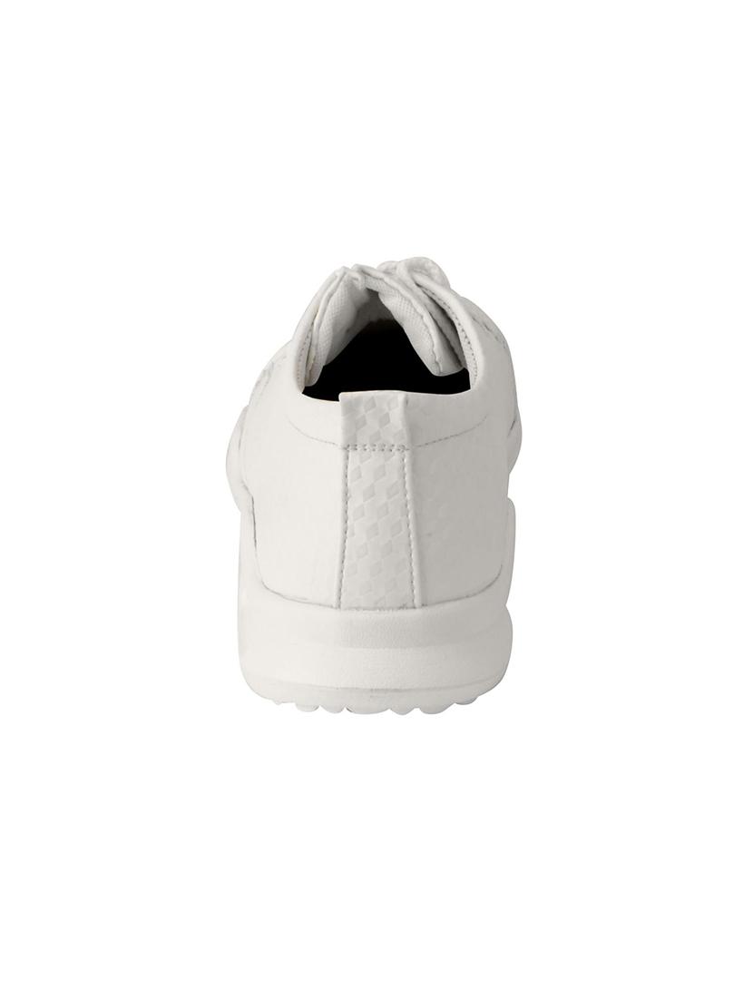 white leatherette casual shoes - 16015616 - Zoom Image - 3