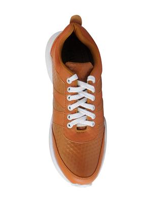 tan leatherette casual shoes - 16015620 - Standard Image - 4