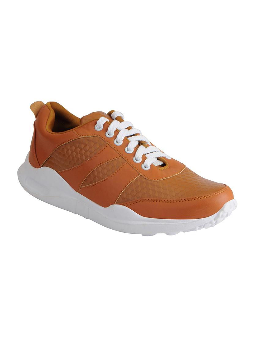 tan leatherette casual shoes - 16015620 - Zoom Image - 1