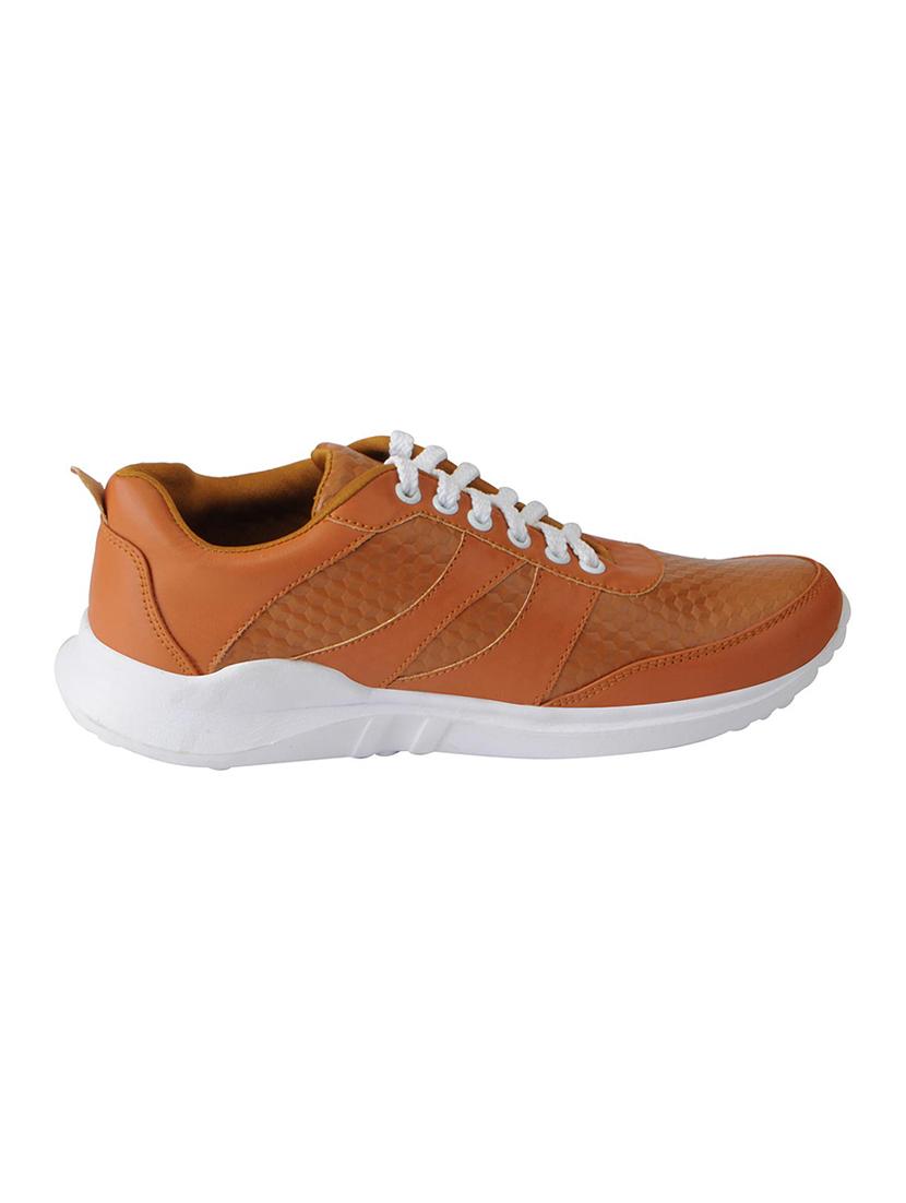 tan leatherette casual shoes - 16015620 - Zoom Image - 2