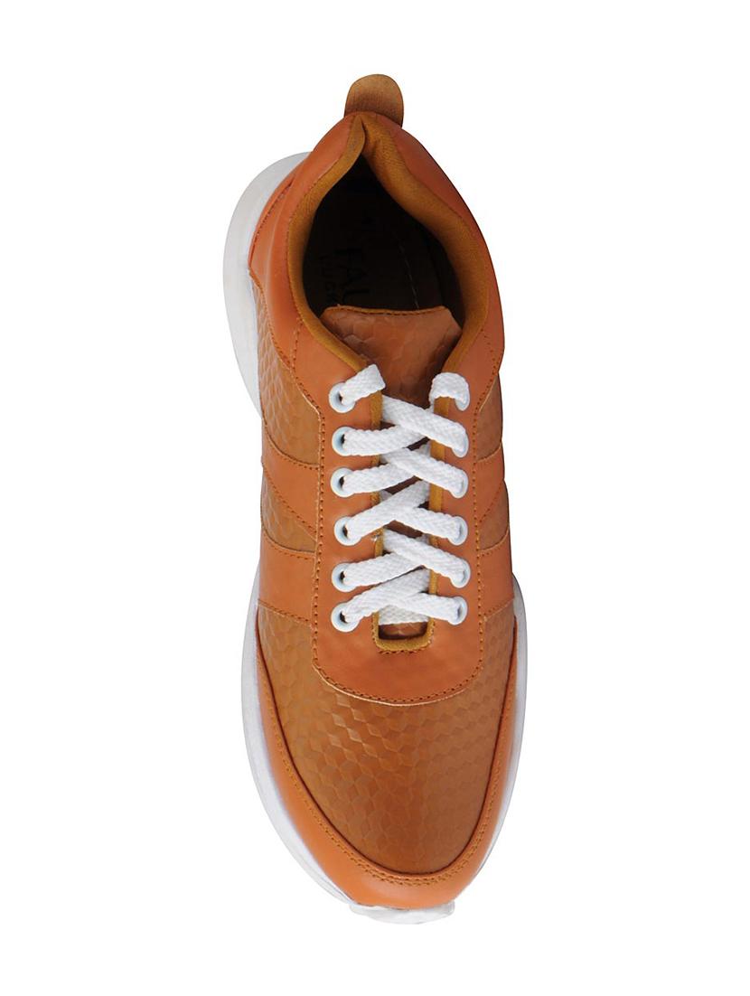 tan leatherette casual shoes - 16015620 - Zoom Image - 4