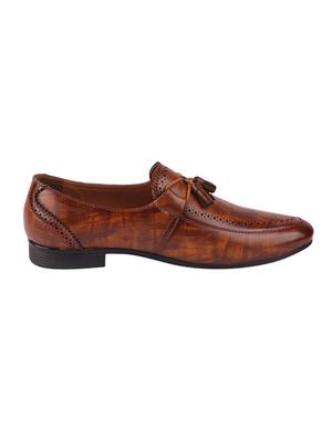 tan leatherette tassel slipons - 16015676 - Standard Image - 2