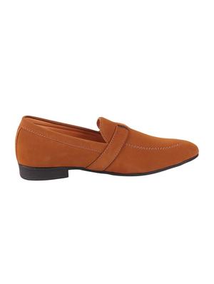 tan leatherette slip on monk straps - 16015686 - Standard Image - 2