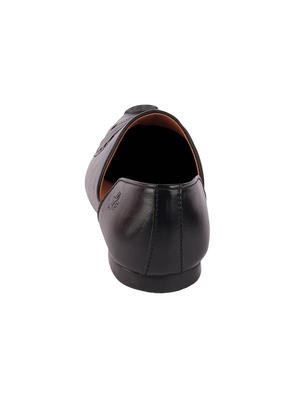 black leatherette slip on jutis - 16015690 - Standard Image - 3