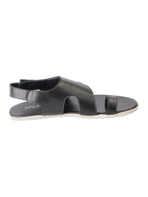 brown leatherette back strap sandals - 16015701 - Standard Image - 2