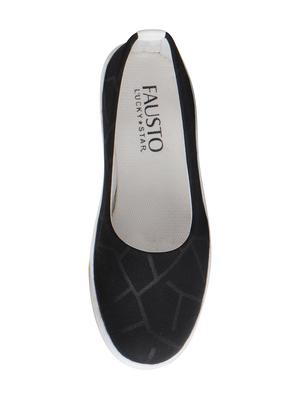 black synthetic slip on ballerina - 16015725 - Standard Image - 4
