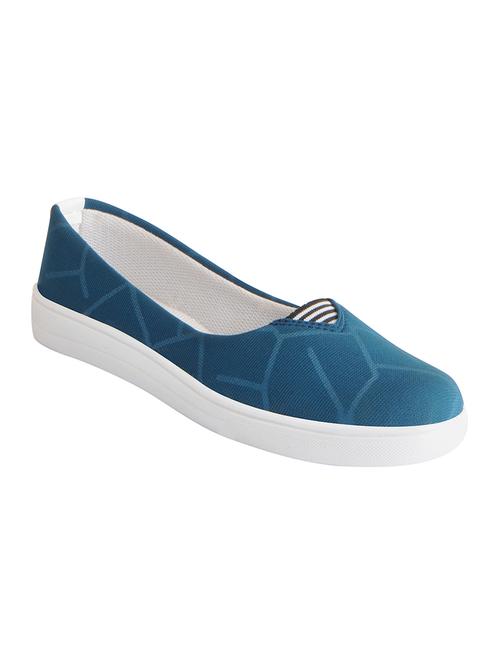 blue synthetic slip on ballerina - 16015730 - Standard Image - 1