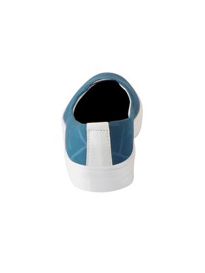 blue synthetic slip on ballerina - 16015730 - Standard Image - 3