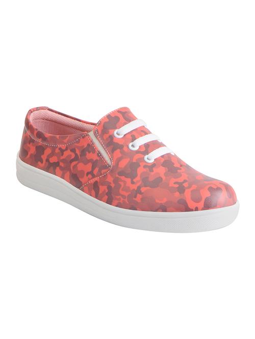 pink synthetic slip on casual shoes - 16015743 - Standard Image - 1