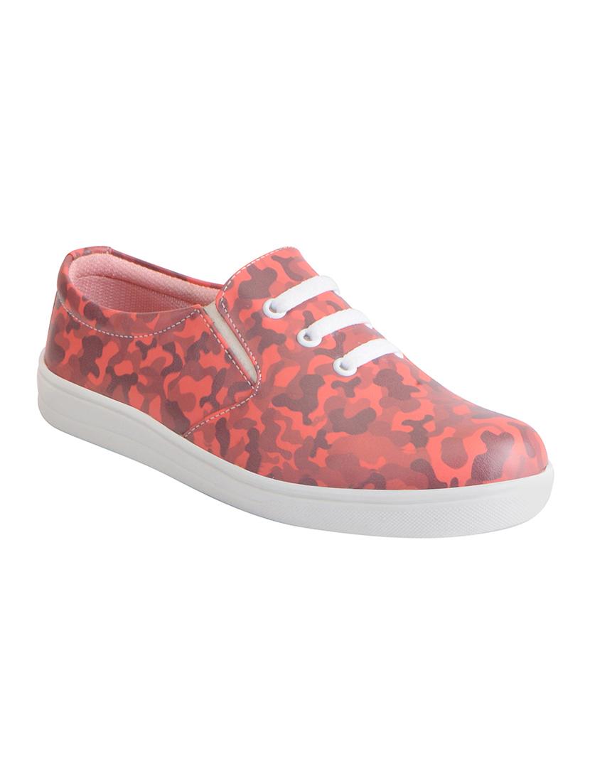 pink synthetic slip on casual shoes - 16015743 - Zoom Image - 1