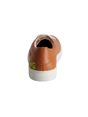tan synthetic laceup sneakers - 16015746 - Standard Image - 3