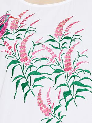 lace detail embroidered kaftan - 16015890 - Standard Image - 4