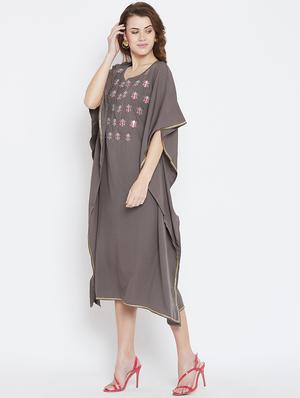 quirky embroidered kaftan - 16015892 - Standard Image - 2