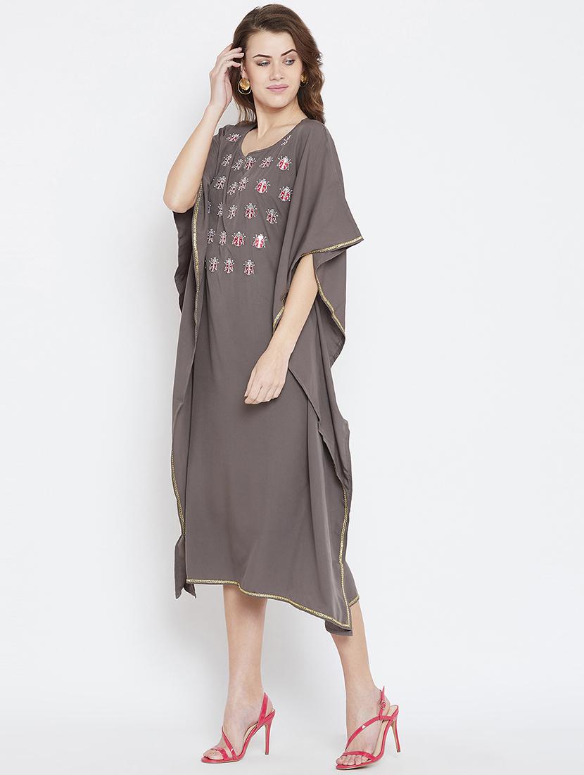 quirky embroidered kaftan - 16015892 - Zoom Image - 2