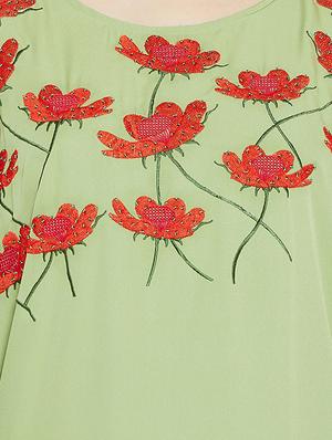 embroidered sequined kaftan - 16015894 - Standard Image - 4