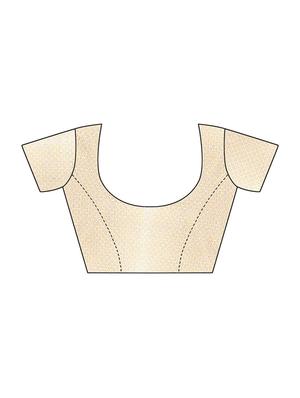 conversational bordered saree with blouse - 16015937 - Standard Image - 3