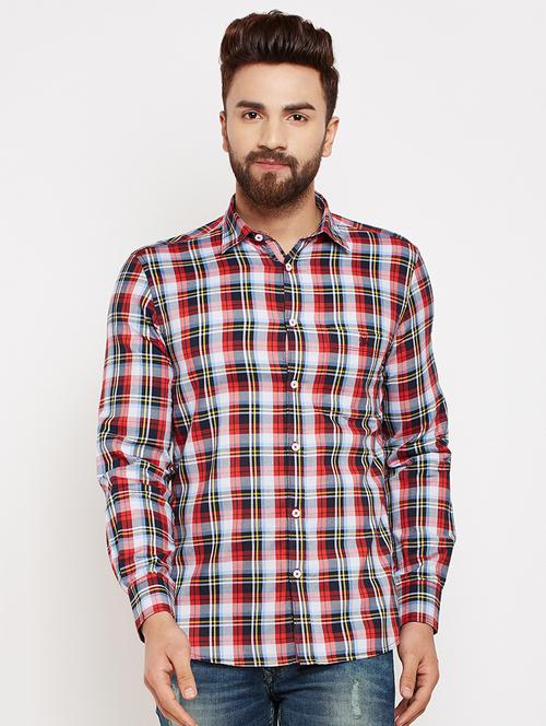 multicolor checkered casual shirt - 16015957 - Standard Image - 1