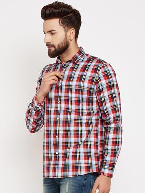 multicolor checkered casual shirt - 16015957 - Standard Image - 2