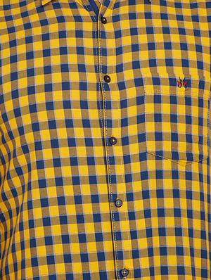 yellow cotton casual shirt - 16015960 - Standard Image - 5