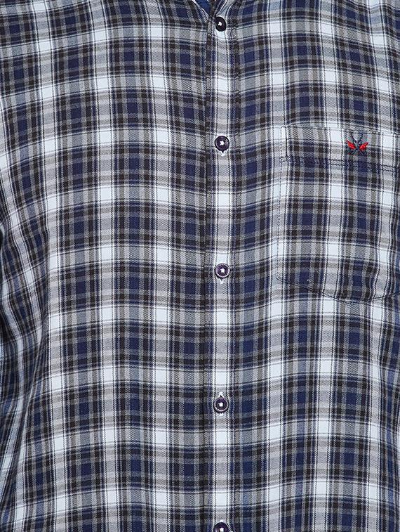 blue cotton casual shirt - 16015962 - Zoom Image - 5