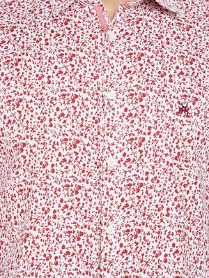 red printed casual shirt - 16015964 - Standard Image - 5