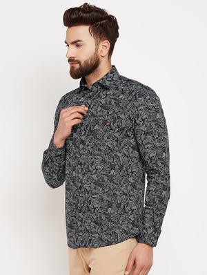 black printed casual shirt - 16015972 - Standard Image - 2