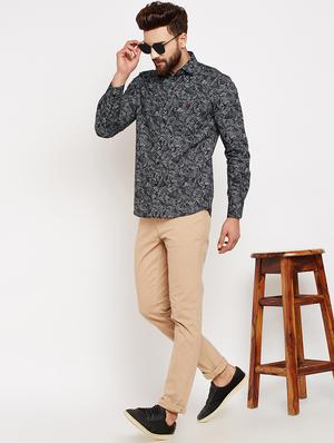 black printed casual shirt - 16015972 - Standard Image - 4
