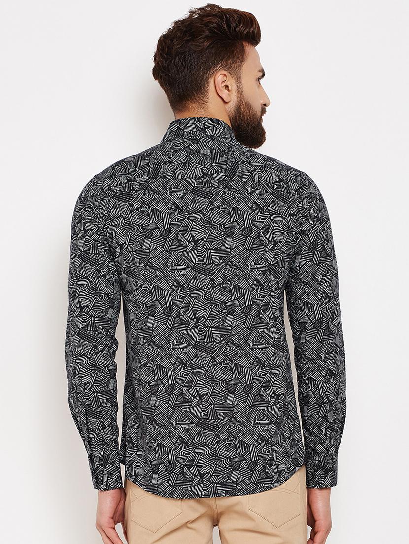 black printed casual shirt - 16015972 - Zoom Image - 3