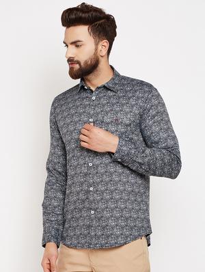 black printed casual shirt - 16015974 - Standard Image - 2