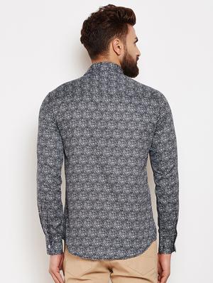 black printed casual shirt - 16015974 - Standard Image - 3