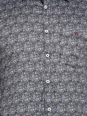 black printed casual shirt - 16015974 - Standard Image - 4