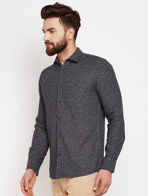 black printed casual shirt - 16015979 - Standard Image - 2