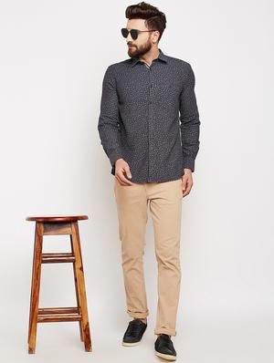 black printed casual shirt - 16015979 - Standard Image - 4
