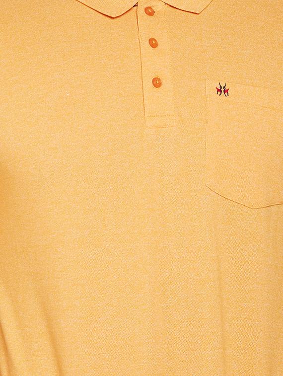 yellow solid polo t-shirt - 16015993 - Zoom Image - 5