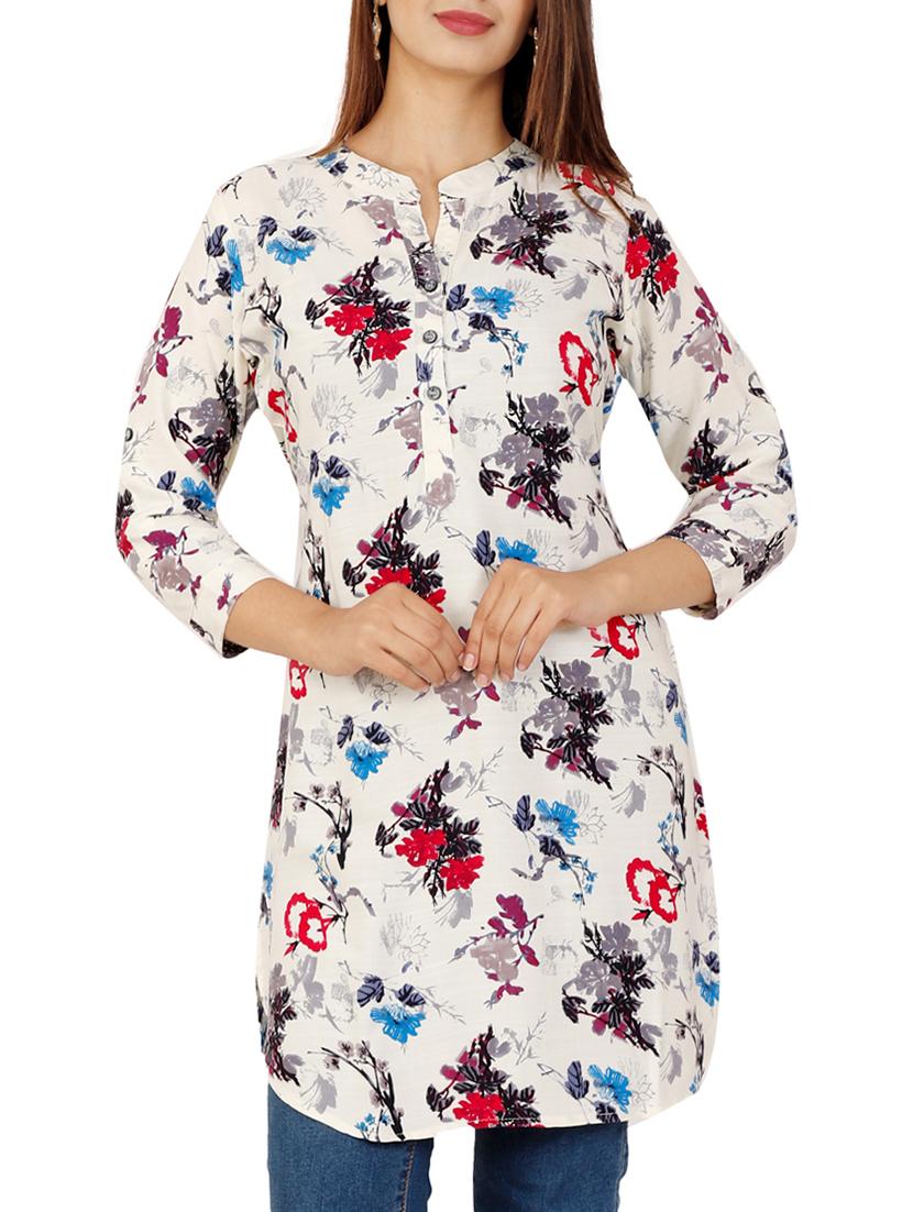 printed straight kurti - 16016009 - Zoom Image - 1
