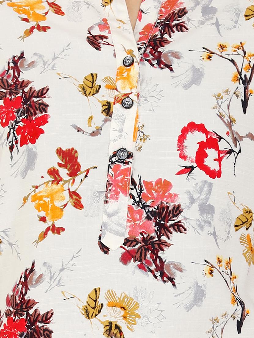 printed straight kurti - 16016012 - Zoom Image - 4