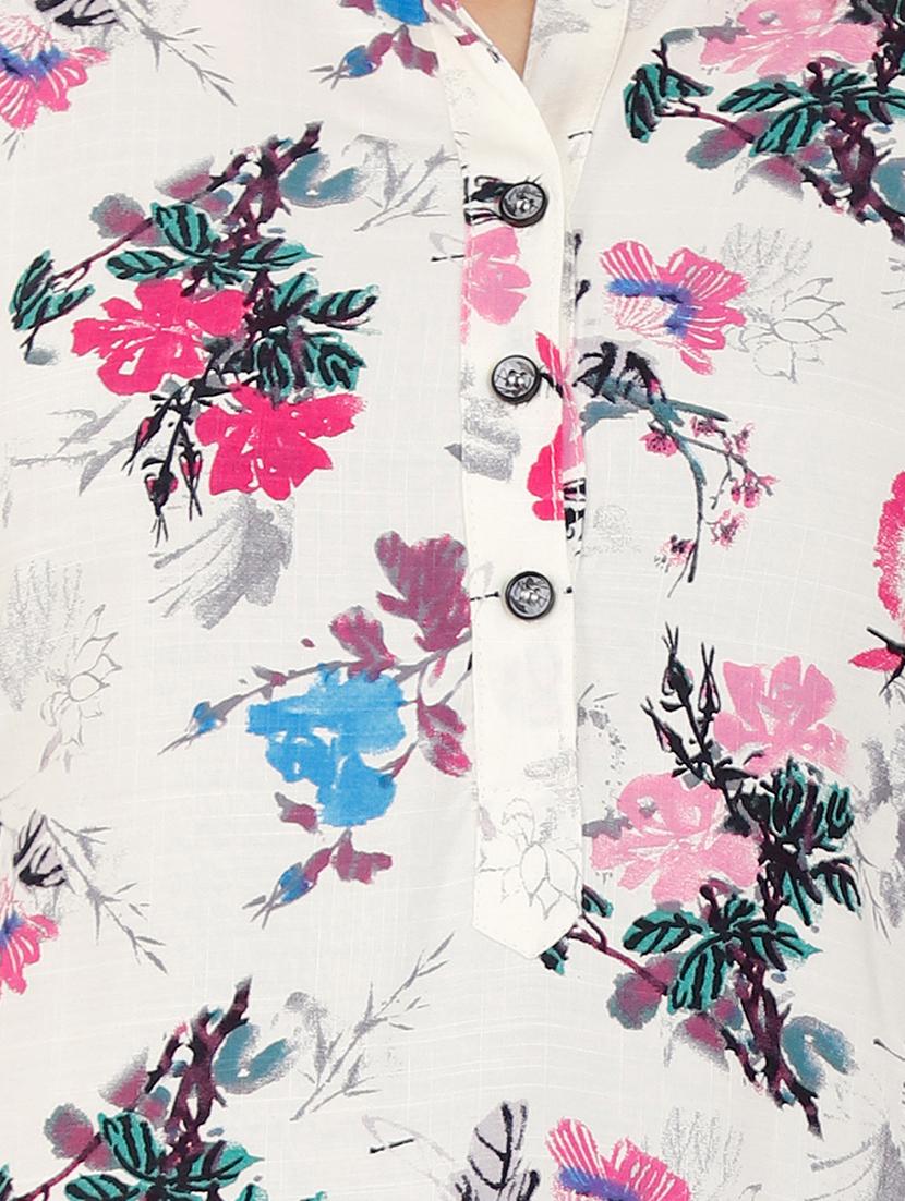 printed straight kurti - 16016013 - Zoom Image - 4