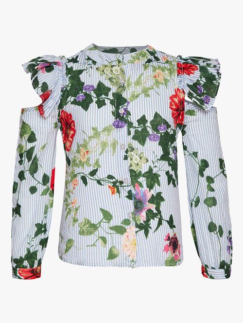 multi colored cotton top - 16016041 - Standard Image - 1