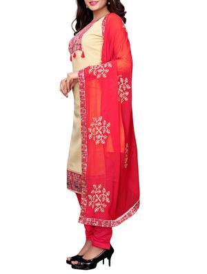 straight churidaar unstitched suit - 16016065 - Standard Image - 2
