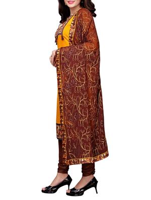 straight churidaar unstitched suit - 16016066 - Standard Image - 2