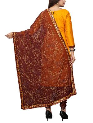 straight churidaar unstitched suit - 16016066 - Standard Image - 3