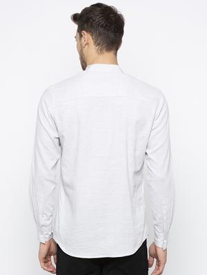 white solid short kurta - 16016158 - Standard Image - 3