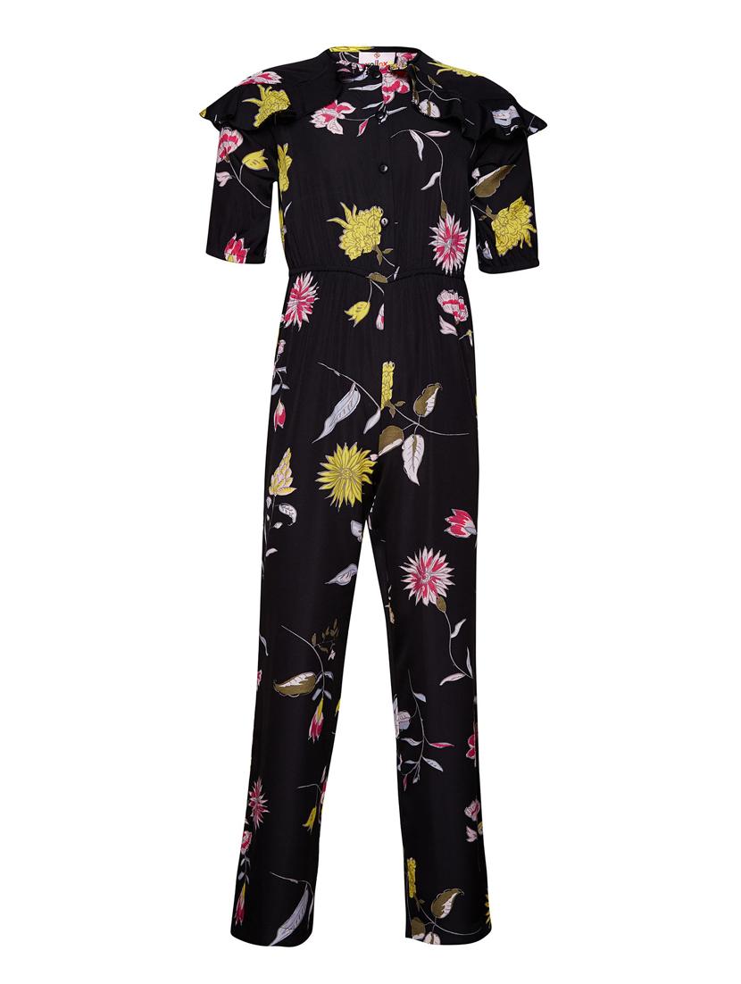 black polyester jump suit - 16016304 - Zoom Image - 1