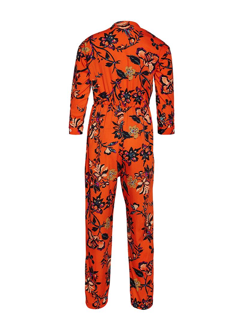 orange polyester jump suit - 16016305 - Zoom Image - 2