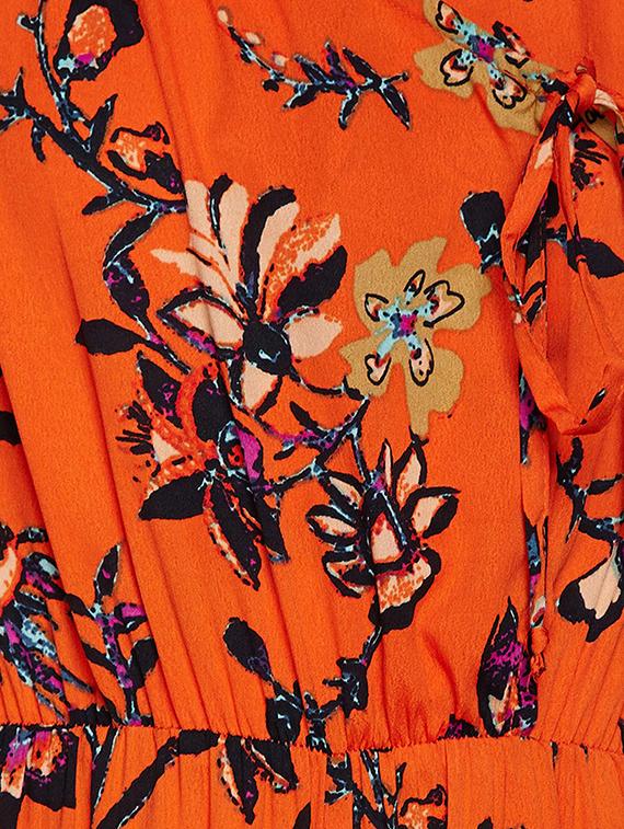orange polyester jump suit - 16016305 - Zoom Image - 3