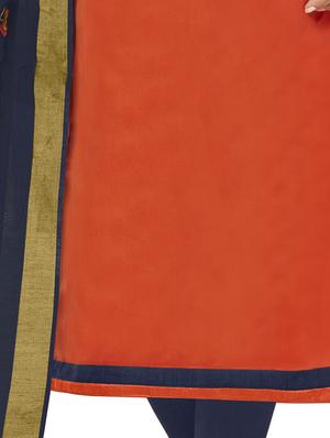 embroidered churidaar suit unstitched suit - 16016380 - Standard Image - 2